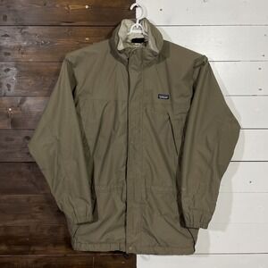 Vintage Patagonia Gore-Tex Jacket Liquid‎ Sky Hooded Parka Rain Coat Mens Large